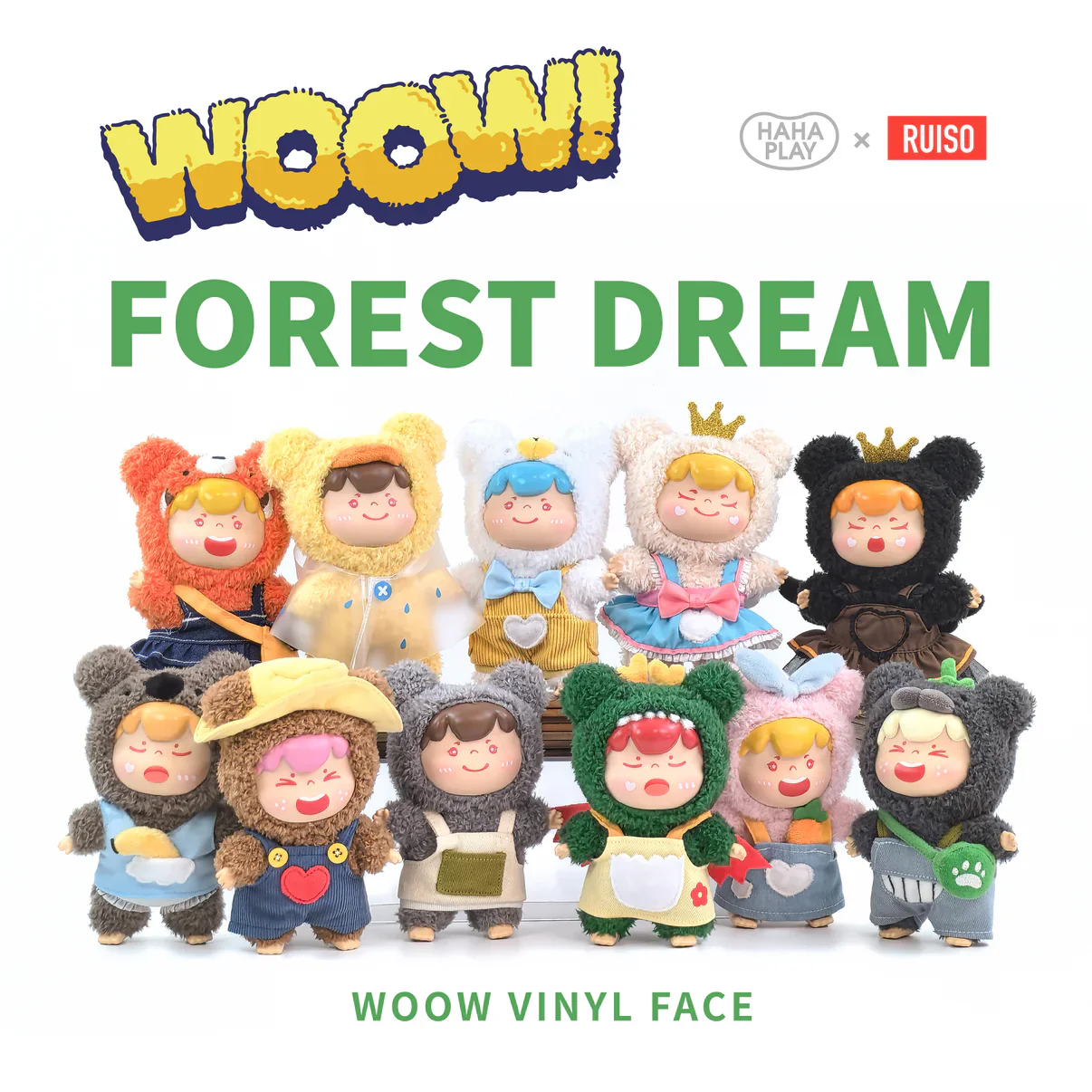 WOOW Forest Dream Vinyl Face Series Plush Dolls, Blind Box - Image 11