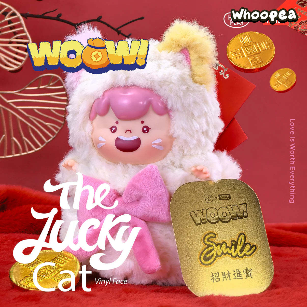 WOOW The Lucky Cat Series Vinyl Face Plush Dolls, Blind Box - Image 2